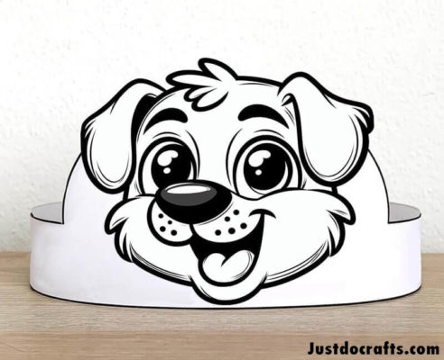 Animal masks for kids. Free template printable - Just Do Crafts