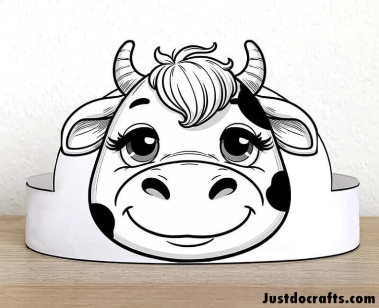 Animal masks for kids. Free template printable - Just Do Crafts