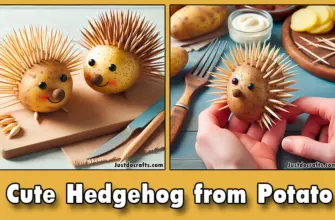 Crafting a Cute Hedgehog from Potato and Toothpicks