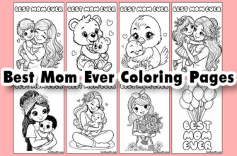 Best Mom Ever Coloring Pages (Free PDF printable)