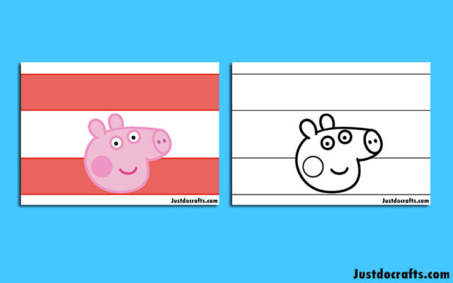Peppa Pig Paper Crown (Free PDF printable template) - Just Do Crafts
