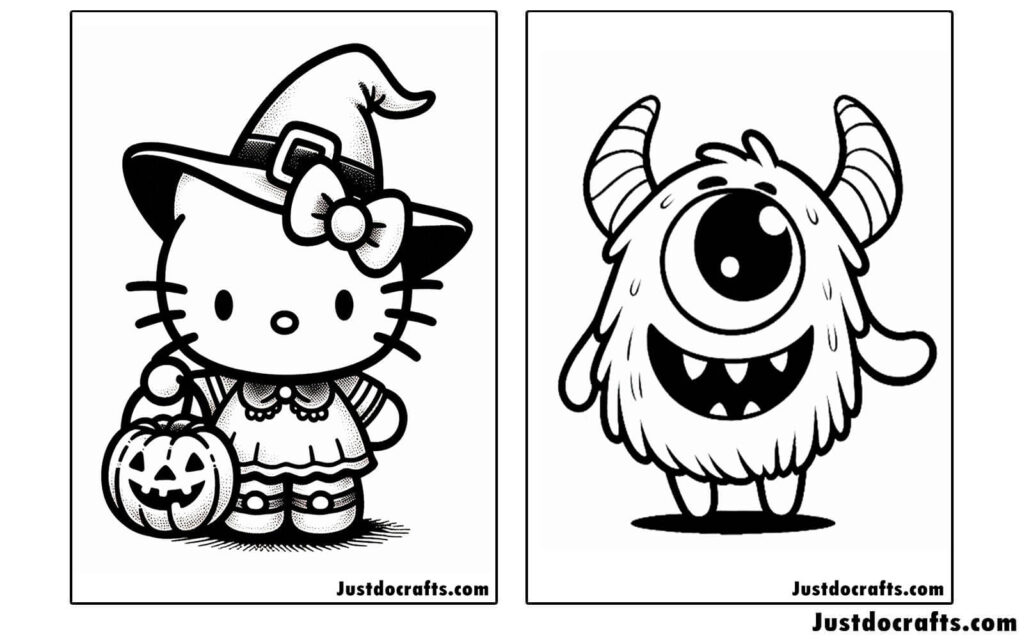 Halloween Coloring Pages (Free PDF printable)