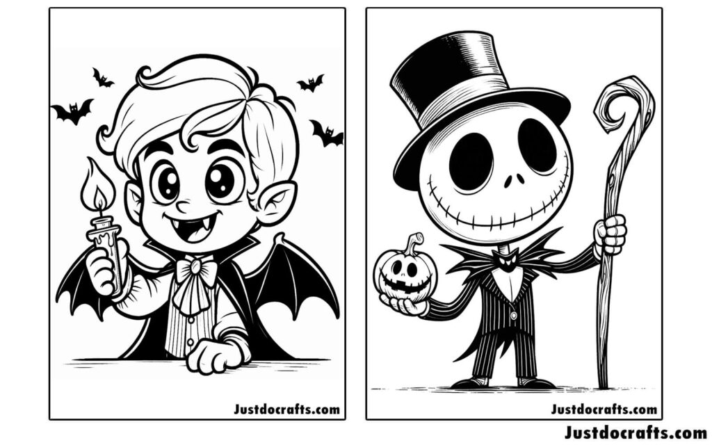 Halloween Coloring Pages (Free PDF printable)